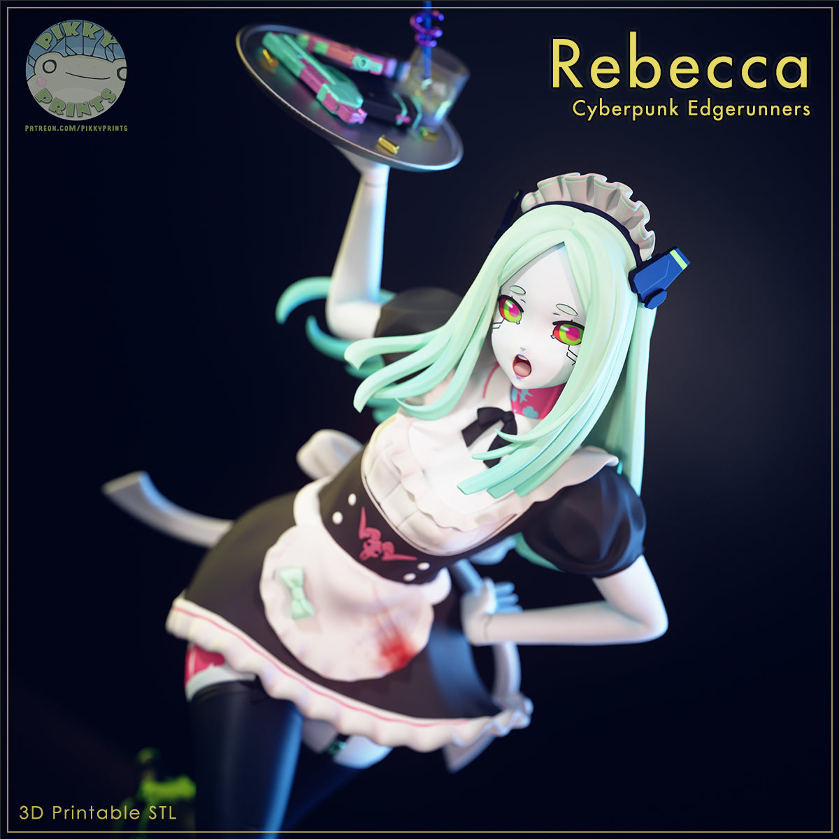Maid Rebecca Garage Kit Figure (Cyberpunk: Edgerunners)  Trisagion Models
