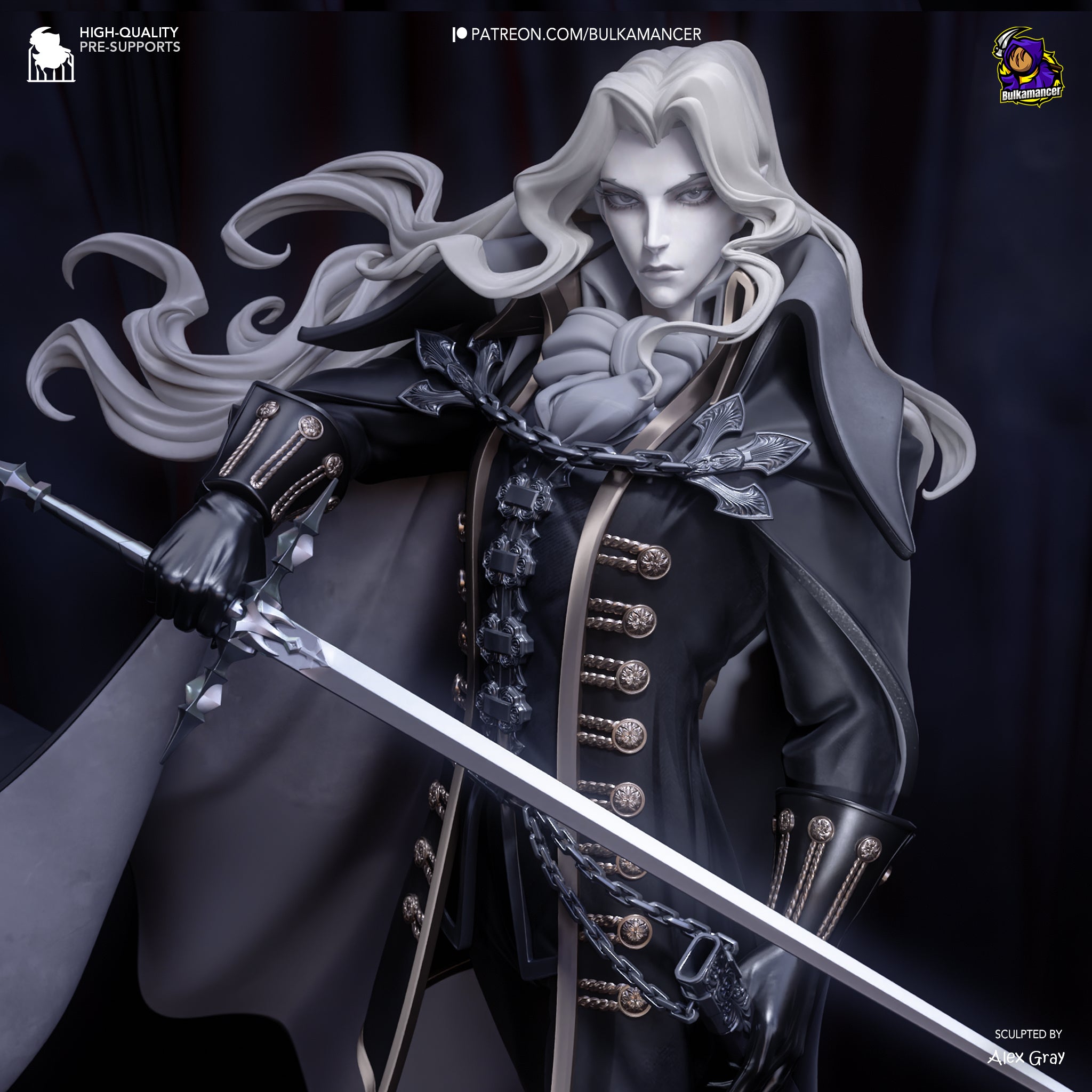 Alucard Garage Kit Figure - Castlevania | Bulkamancer Sculpts