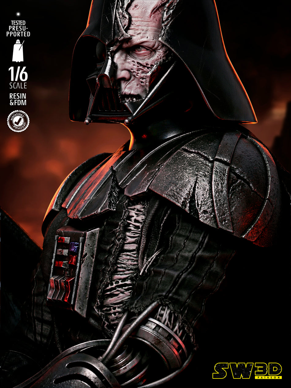 Darth Vader Battle Damage Ver. Garage Kit Figure