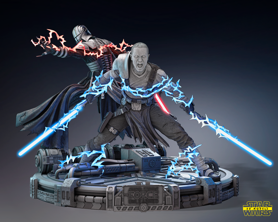 Starkiller & Galen Marek Diorama Base Kit