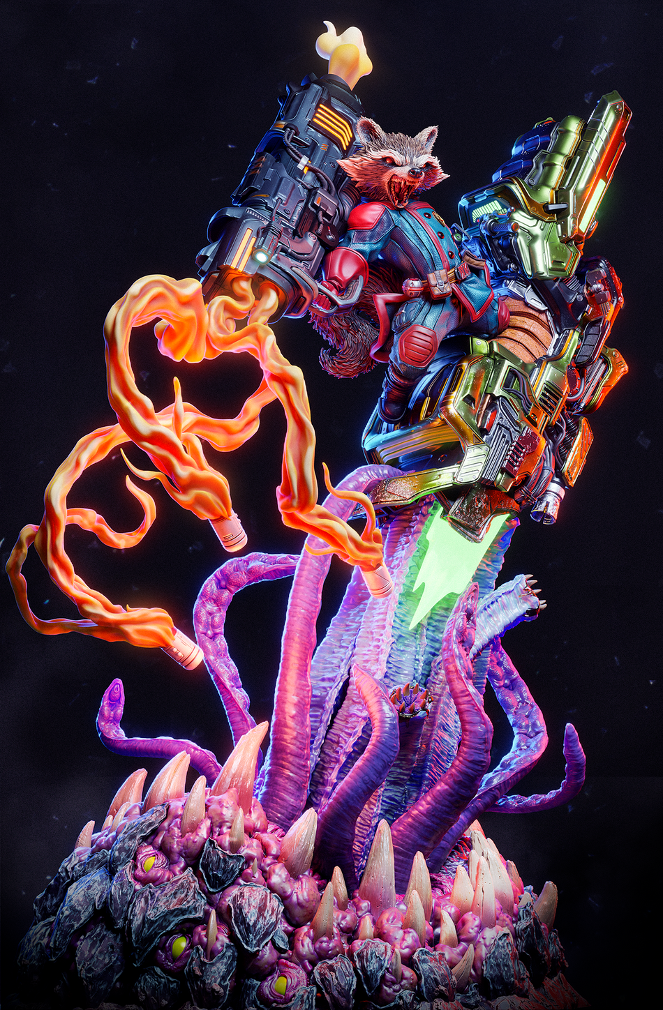 Rocket Garage Kit Figure - Guardians of the Galaxy | CA3D Studios