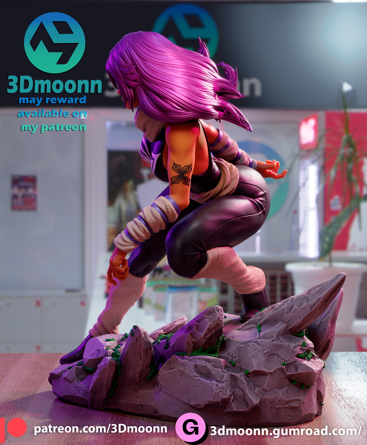 Yoruichi Shihoin Garage Kit Figure - Bleach | 3DMoonn
