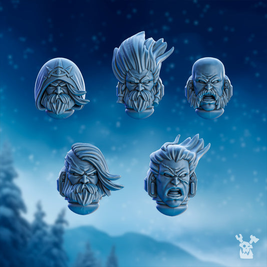 Commander Heads Set - Stormbringers 2.0