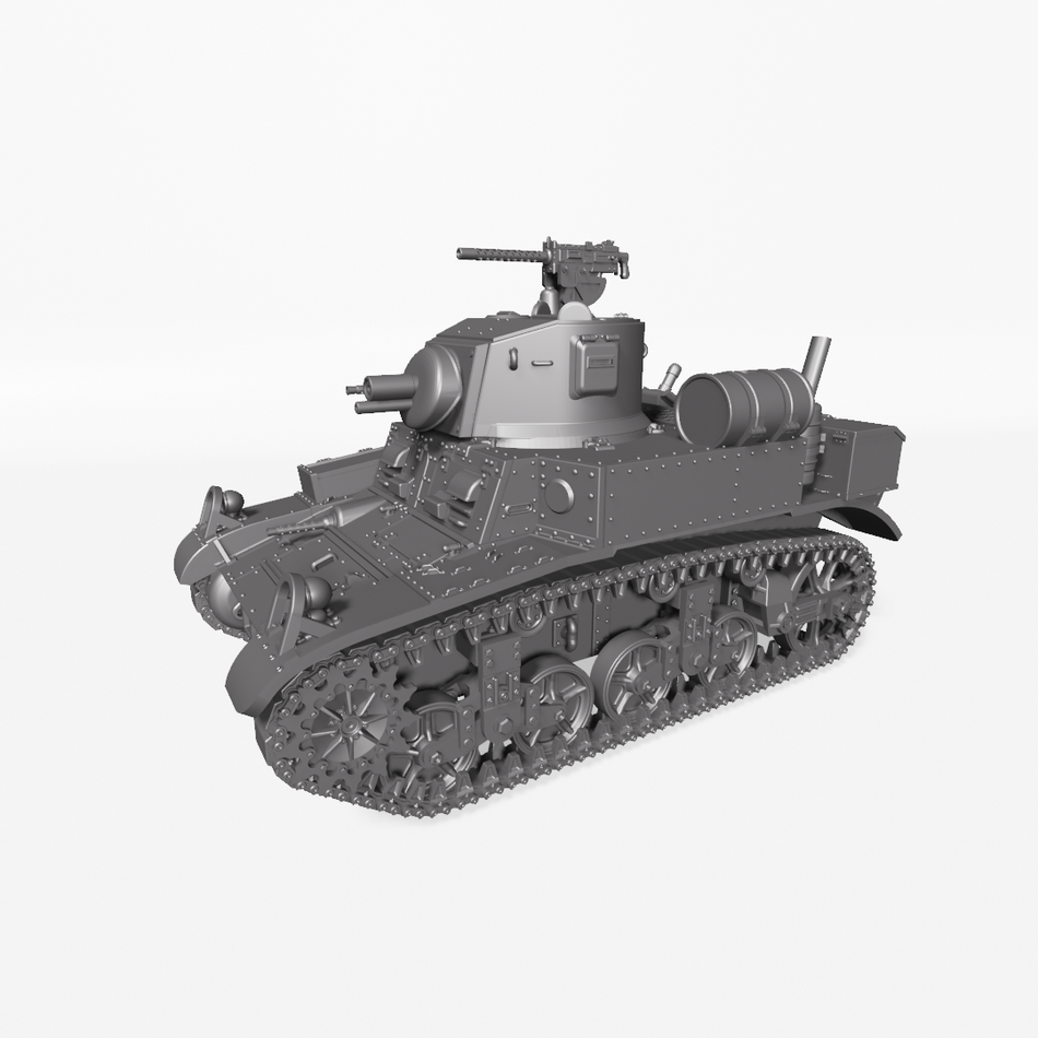 M3A1 Stuart "Satan" - USA - WW2 28mm Miniatures for Bolt Action & Tabletop Wargaming | Wargame3D