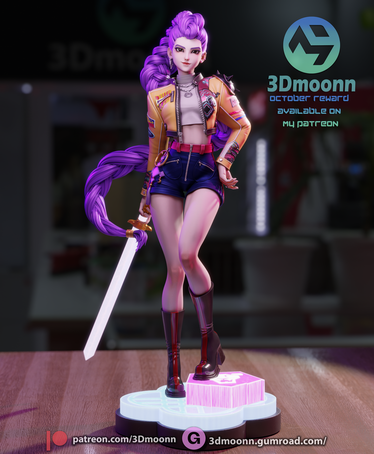 Rumi Garage Kit Figure - K Pop Demon Hunters | 3DMoonn – Trisagion Models