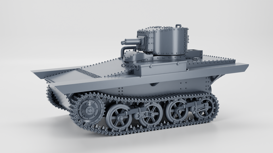 Vickers Carden-Loyd M1931 Light Amphibious Tank - 28mm Wargaming Tabletop Miniatures  | Wargame3D