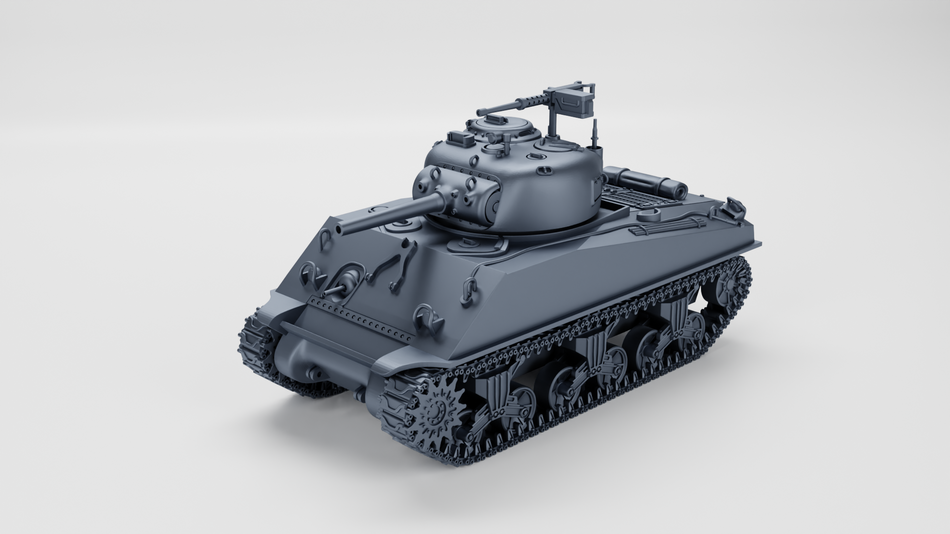 Sherman M4A3 105-76mm Howitzer Ver.- USA 28mm Miniatures for Bolt Action & Tabletop Wargaming - WW2 | Wargame3D