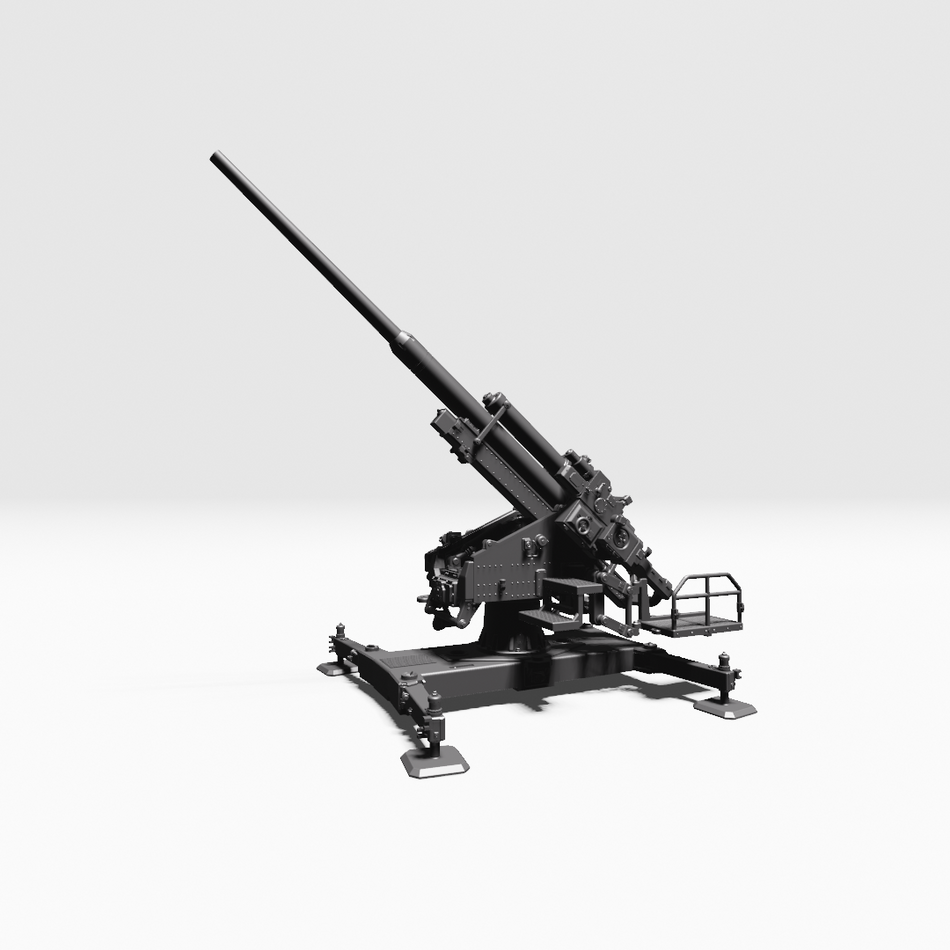 FlaK 40 AA Gun 12.8cm - Germany - WW2 28mm Miniatures for Bolt Action & Tabletop Wargaming | Wargame3D