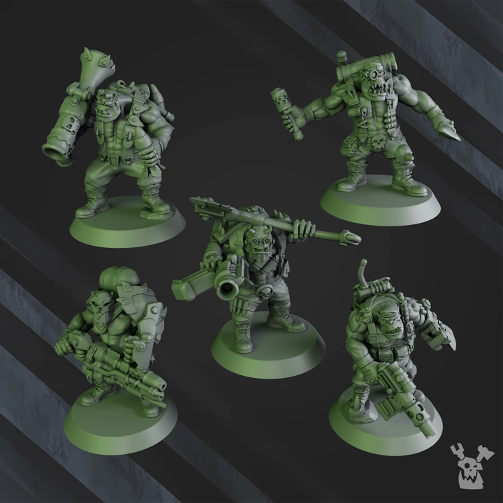 kommandos proxy models for warhammer 40k Ork army