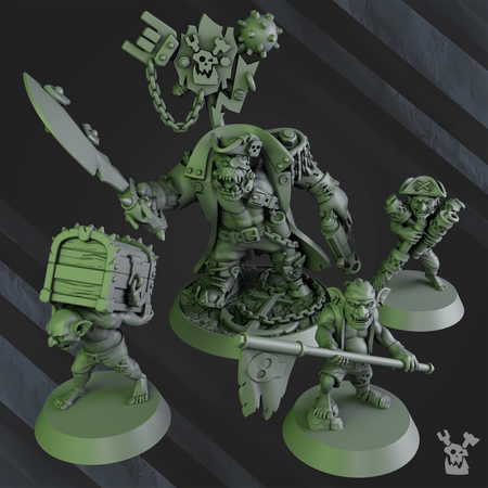 kaptin badrukk proxy models for warhammer 40k Ork army