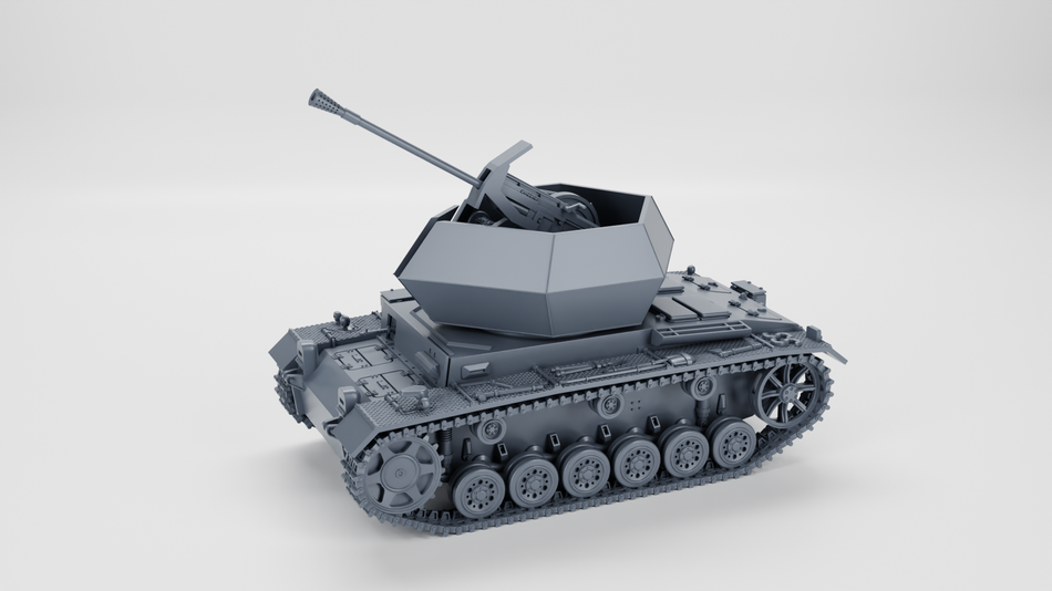 Flakpanzer III - Flak 43 3.7cm - Germany - WW2 28mm Miniatures for Bolt Action & Tabletop Wargaming | Wargame3D