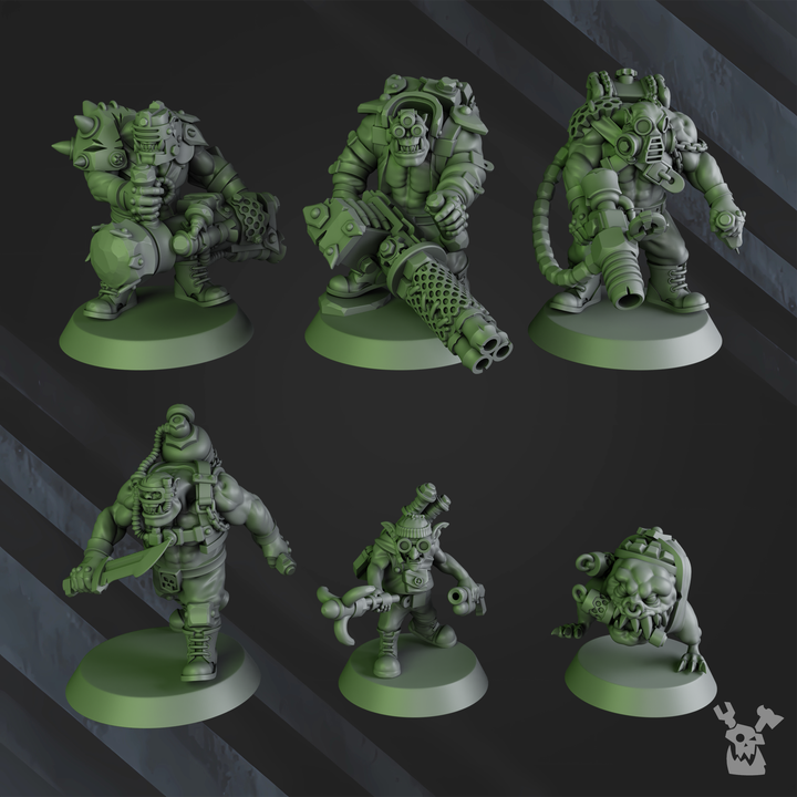 kommandos proxy models for warhammer 40k Ork army