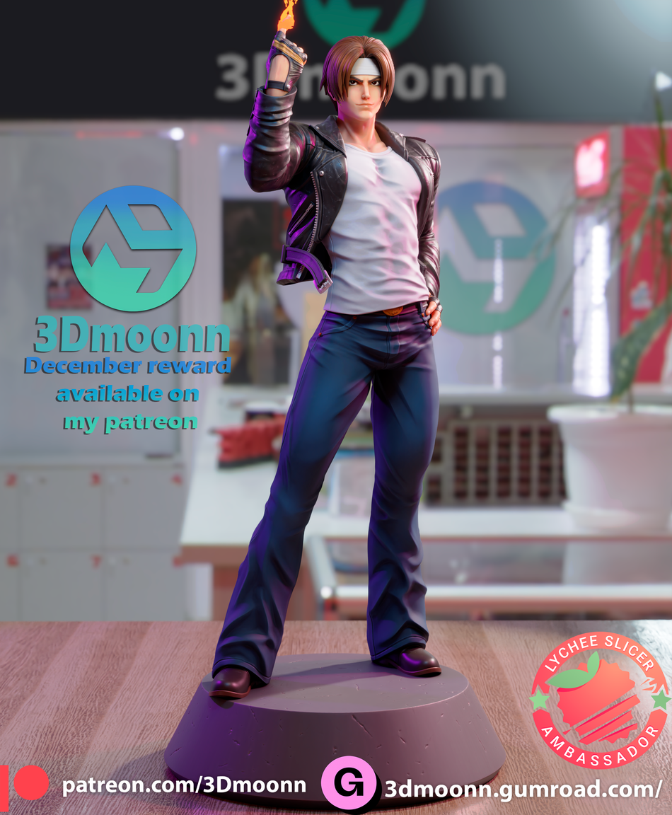 Kyo Kusanagi Garage Kit Figure - The King of Fighters | 3DMoonn