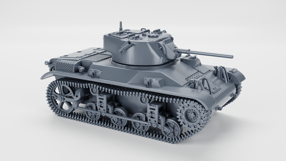 M22 Locust Light Tank - USA - WW2 28mm Miniatures for Bolt Action & Tabletop Wargaming | Wargame3D