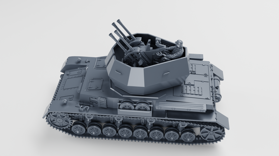 Flakpanzer IV "Wirbelwind" - Germany - WW2 28mm Miniatures for Bolt Action & Tabletop Wargaming | Wargame3D