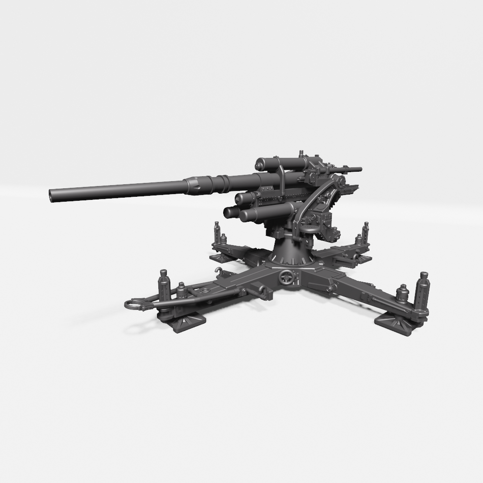 FlaK 37 AA Gun 8.8cm - Germany - WW2 28mm Miniatures for Bolt Action & Tabletop Wargaming | Wargame3D