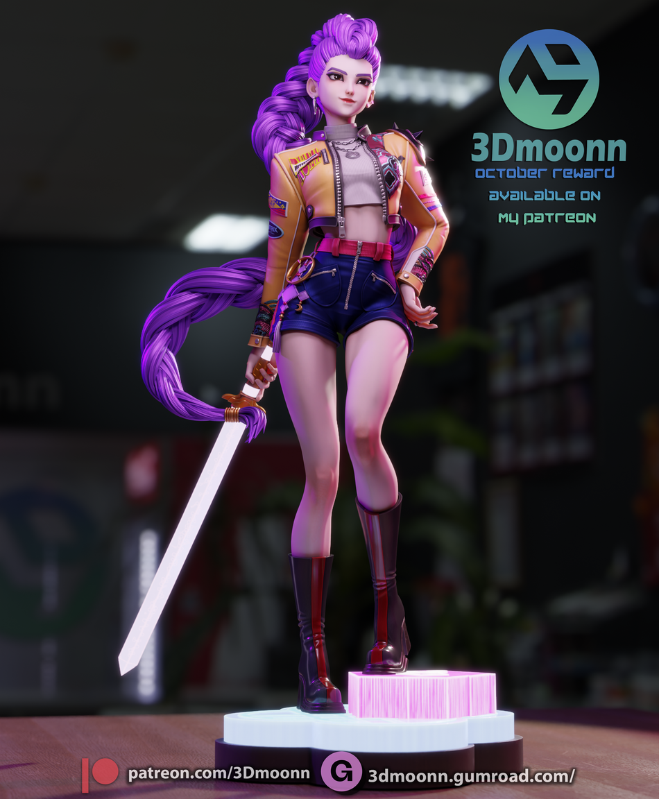 Rumi Garage Kit Figure - K Pop Demon Hunters | 3DMoonn