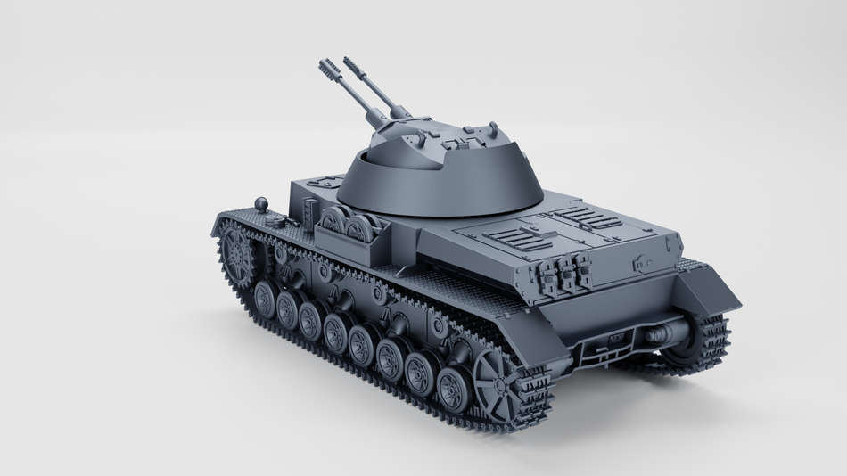 Flakpanzer IV "Kugelblitz" - Germany - WW2 28mm Miniatures for Bolt Action & Tabletop Wargaming | Wargame3D