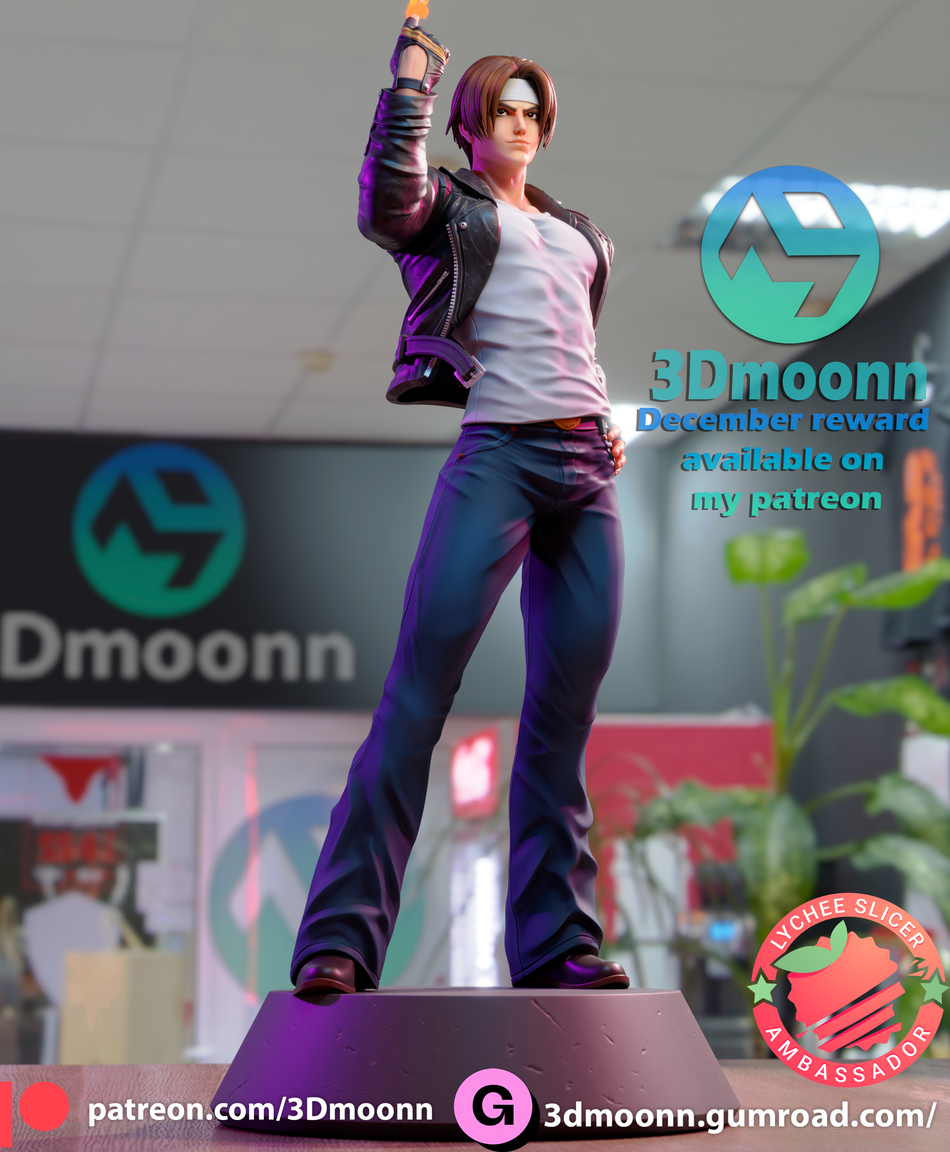 Kyo Kusanagi Garage Kit Figure - The King of Fighters | 3DMoonn