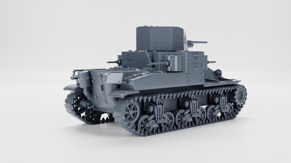 M2A1 Medium Tank - USA - WW2 28mm Miniatures for Bolt Action & Tabletop Wargaming | Wargame3D