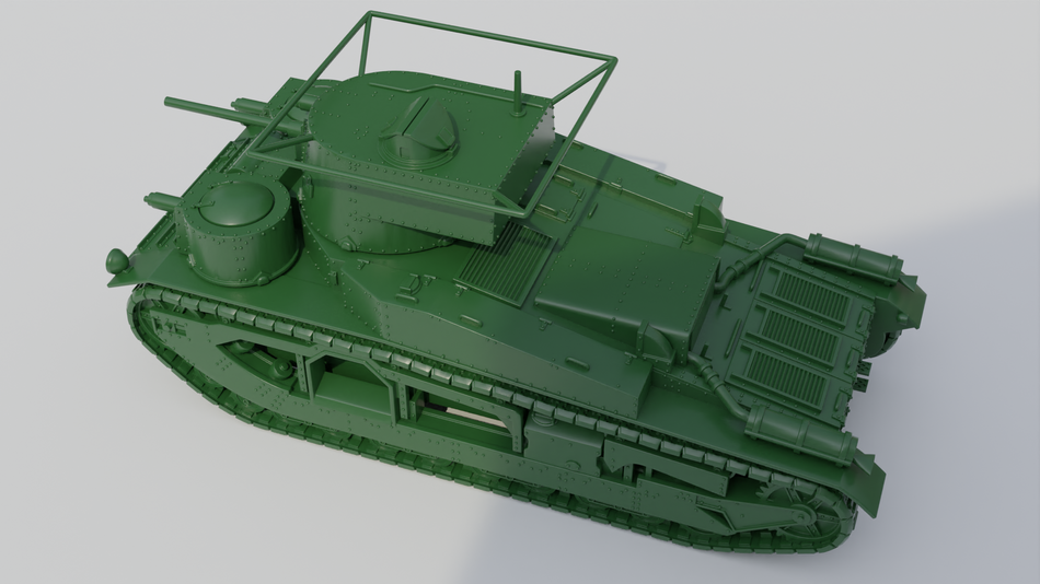 Vickers Medium Tank Mk.III - 28mm Wargaming Tabletop Miniatures  | Wargame3D