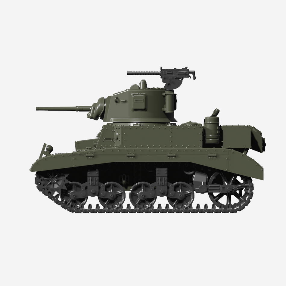 M3A1 Stuart "Honey" - USA - WW2 28mm Miniatures for Bolt Action & Tabletop Wargaming | Wargame3D