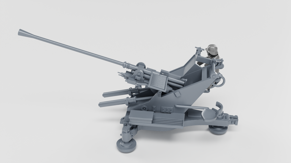 FlaK 36 37mm AA Gun - Germany - WW2 28mm Miniatures for Bolt Action & Tabletop Wargaming | Wargame3D