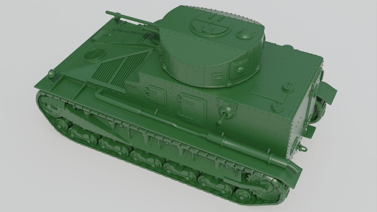 Vickers Tank Model Kit Vickers Medium Tank Mk.I - 28mm Wargaming Tabletop Miniatures | Wargam ...