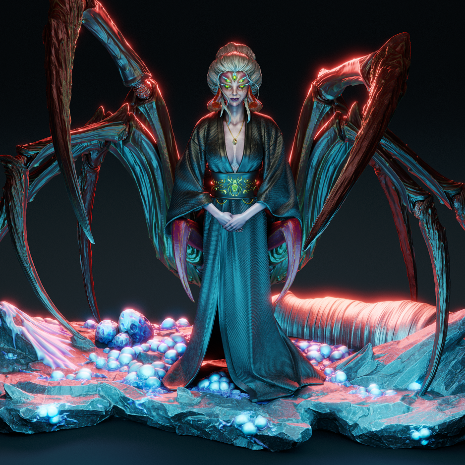 Spider Spirit Garage Kit Figure | CA3D Studios