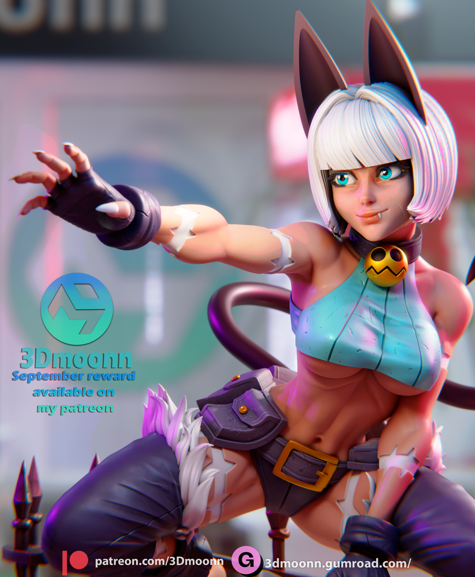 Ms. Fortune Garage Kit Figure - Skullgirls | 3DMoonn