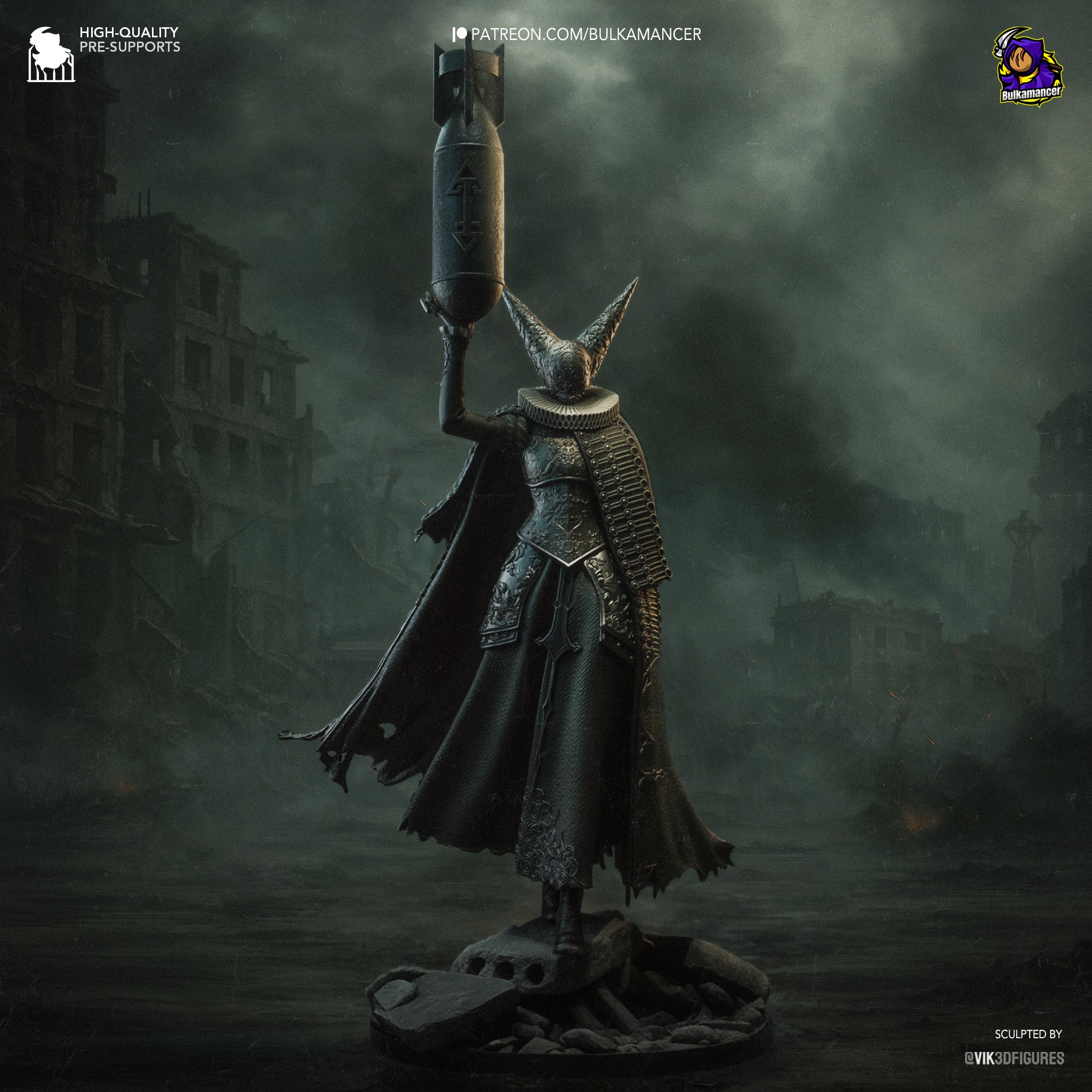 Artillery Witch Garage Kit Figure - Trench Crusade | Bulkamancer