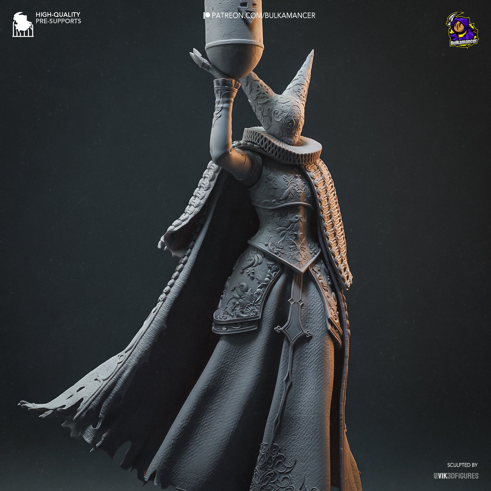 Artillery Witch Garage Kit Figure - Trench Crusade | Bulkamancer
