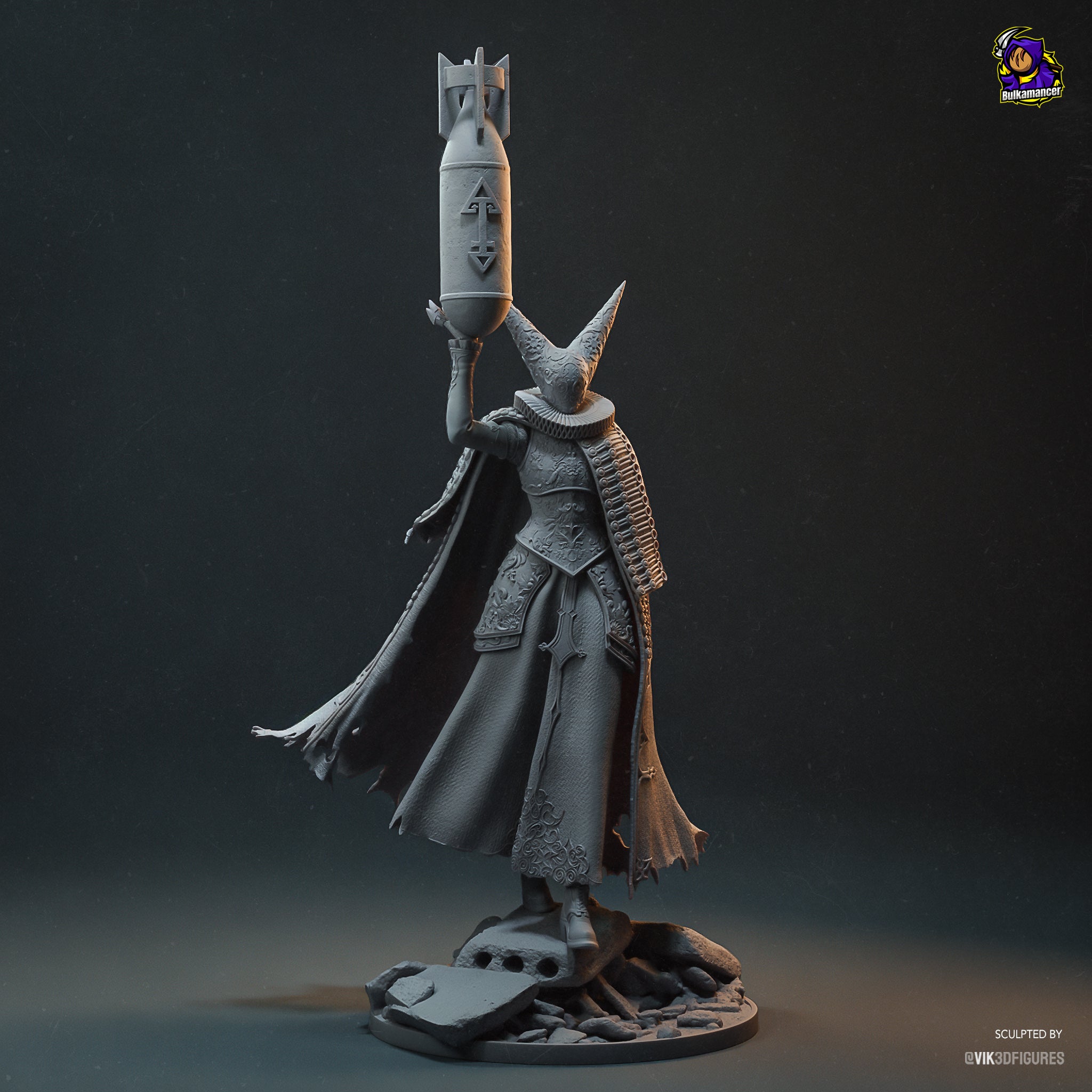 Artillery Witch Garage Kit Figure - Trench Crusade | Bulkamancer