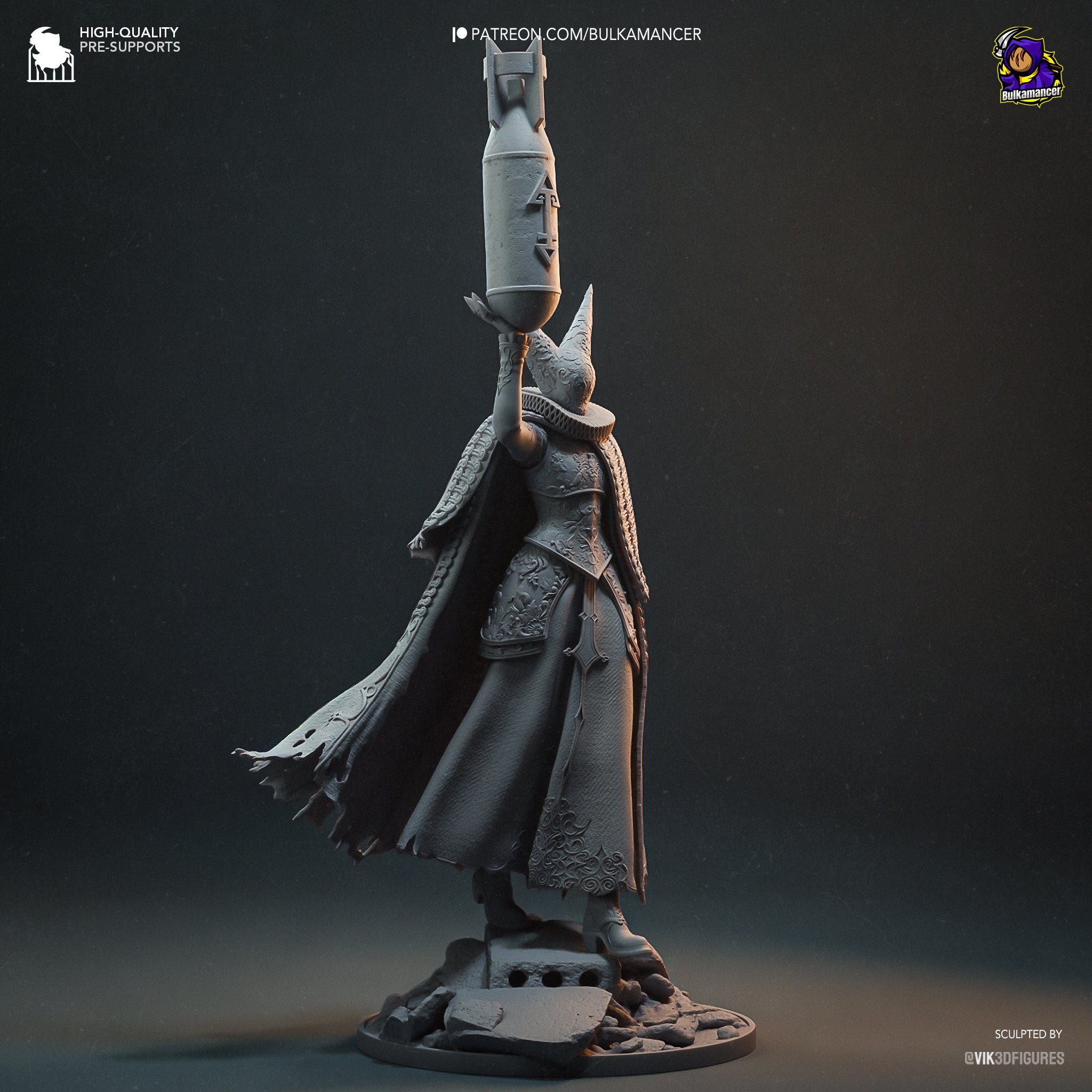 Artillery Witch Garage Kit Figure - Trench Crusade | Bulkamancer