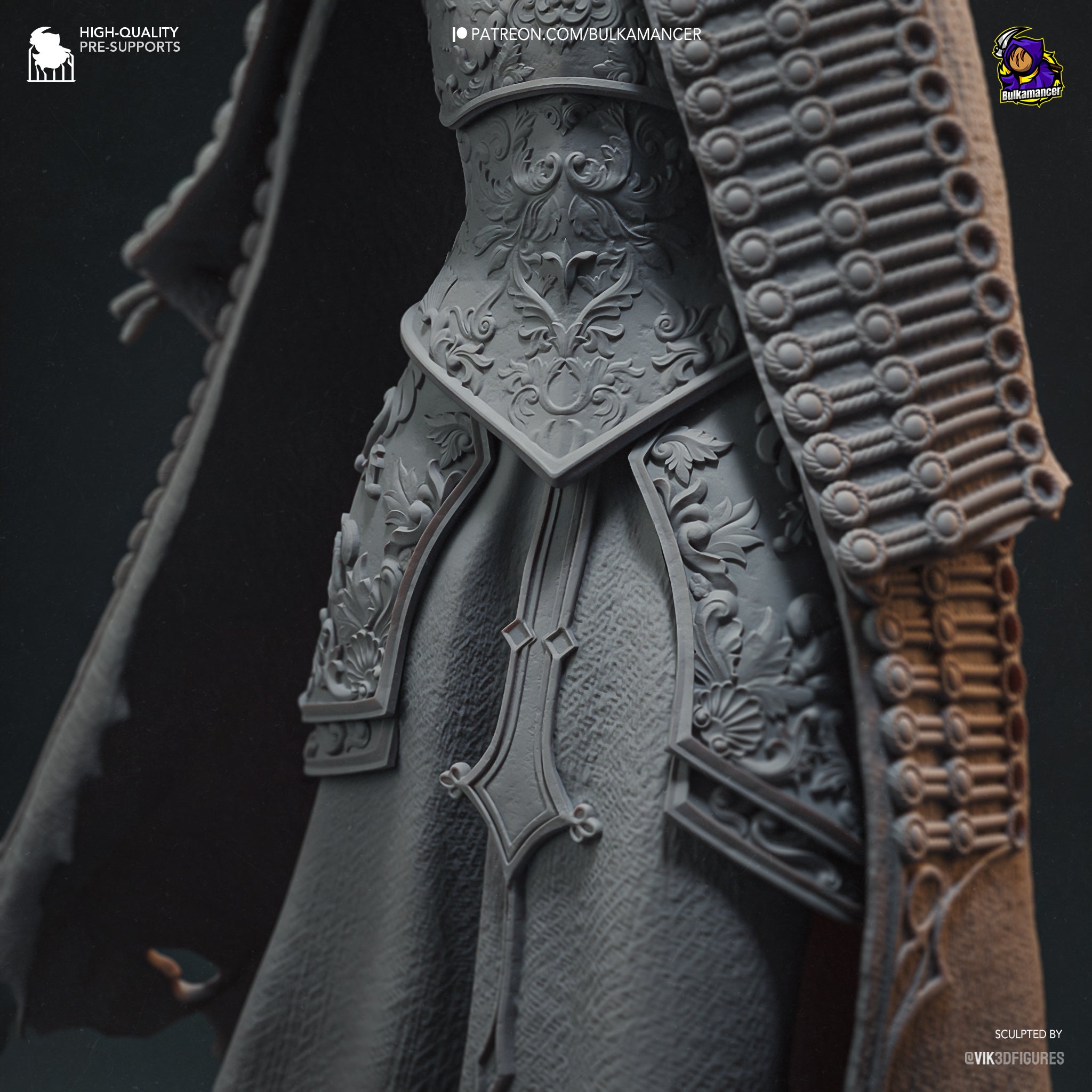 Artillery Witch Garage Kit Figure - Trench Crusade | Bulkamancer