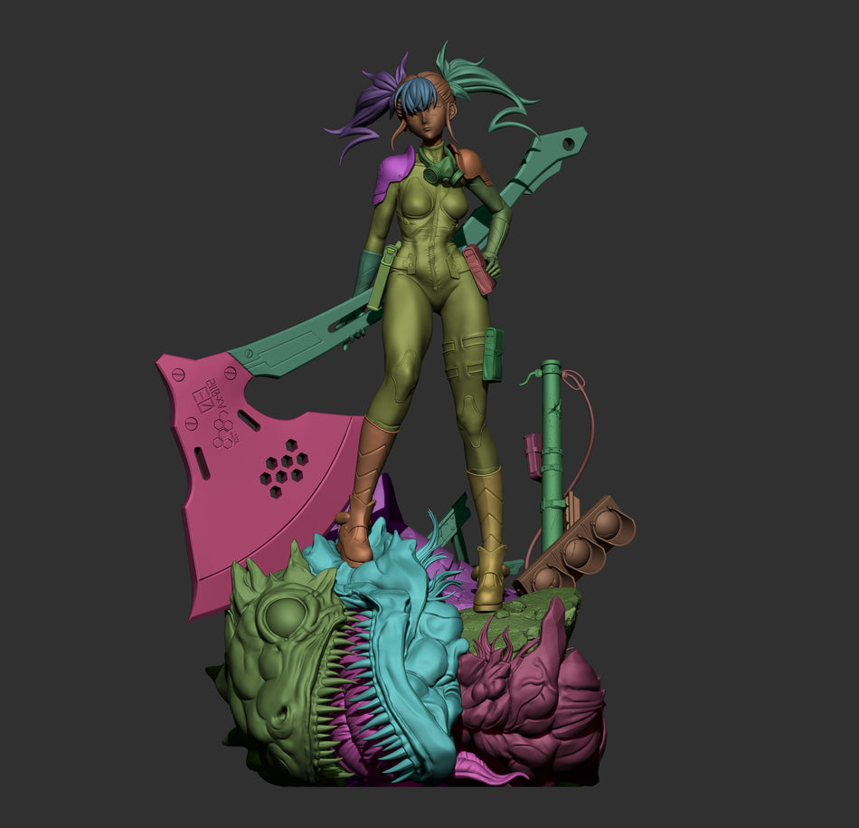 Shinomiya Kikoru Garage Kit Figure - Kaiju No. 8 | CA3D Studios