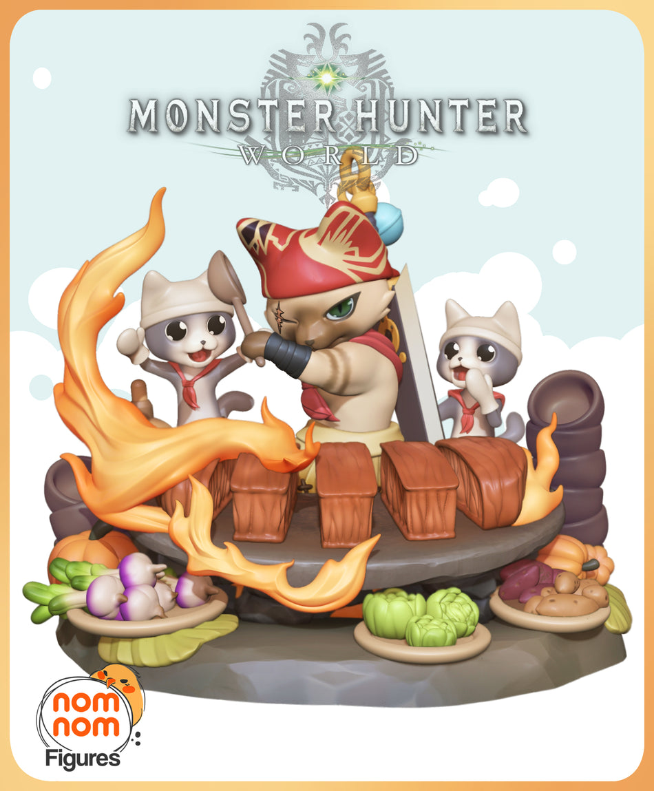 Meowscular Chef Chibi [Monster Hunter] (NomNom)