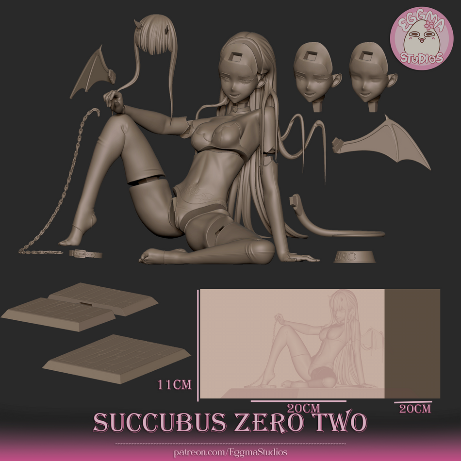 Succubus Zero Two Garage Kit Figure - Darling in the Franxx | EggmaStudios