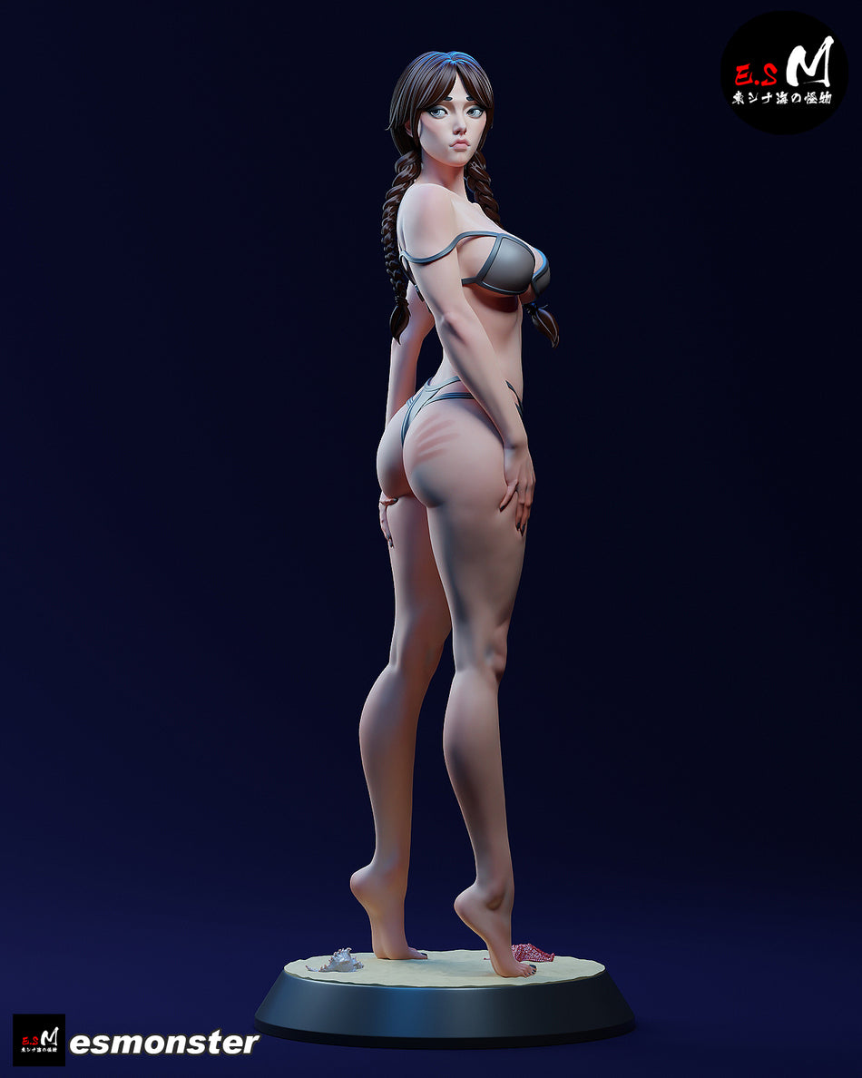 Wednesday Swimwear Garage Kit Figure | esmonster