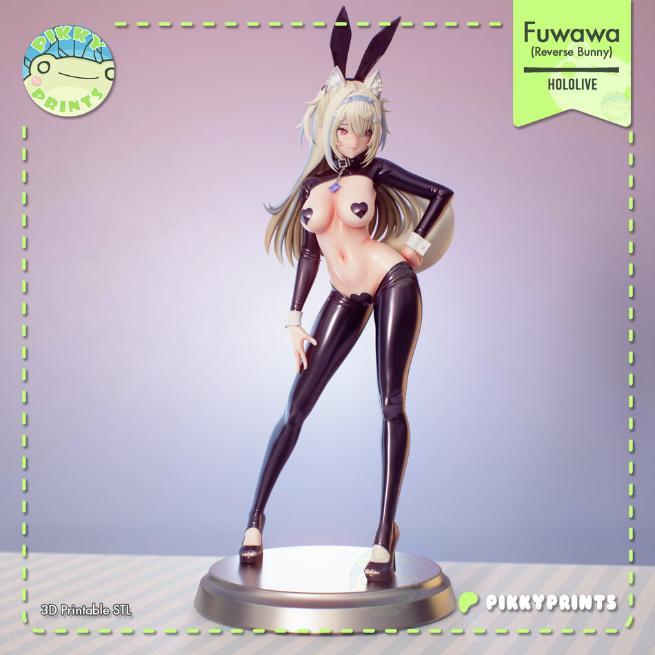 Fuwawa Reverse Bunny Garage Kit Figure - Hololive | PikkyPrints