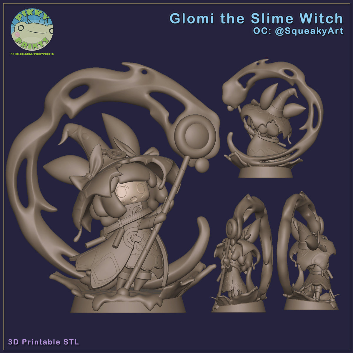 Glomi Slime Witch Garage Kit Figure – Trisagion Models
