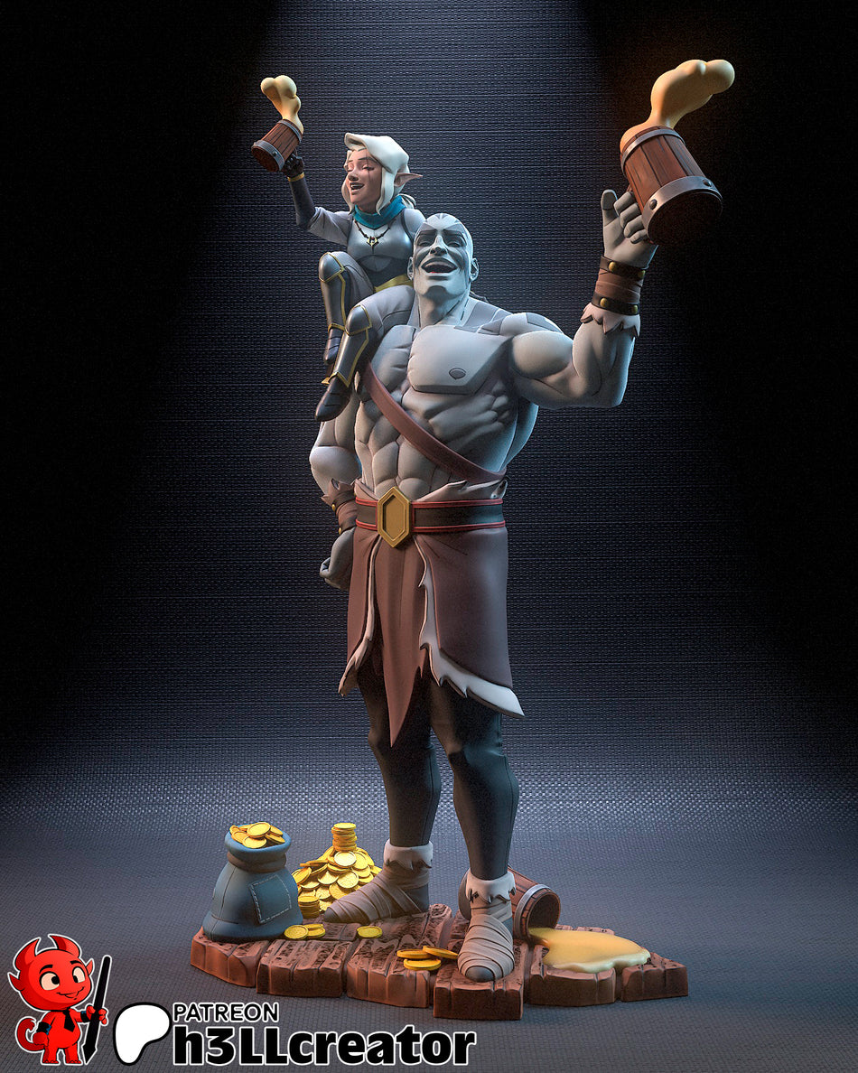 Grog and Pike Figure