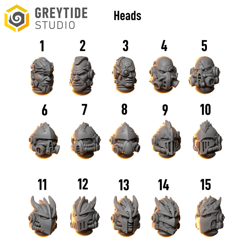 Heads - Anvil Wardens | Greytide Studios
