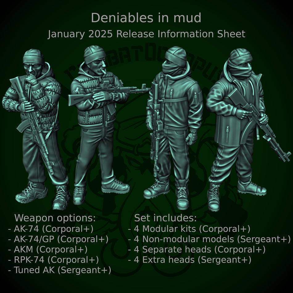 Deniables Set III - 28mm Modern Eastern European Militants | CombatOctopus