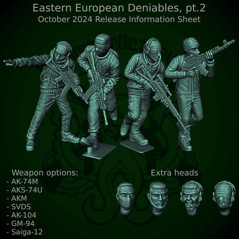 Deniables Set II - 28mm Modern Eastern European Militants | CombatOctopus