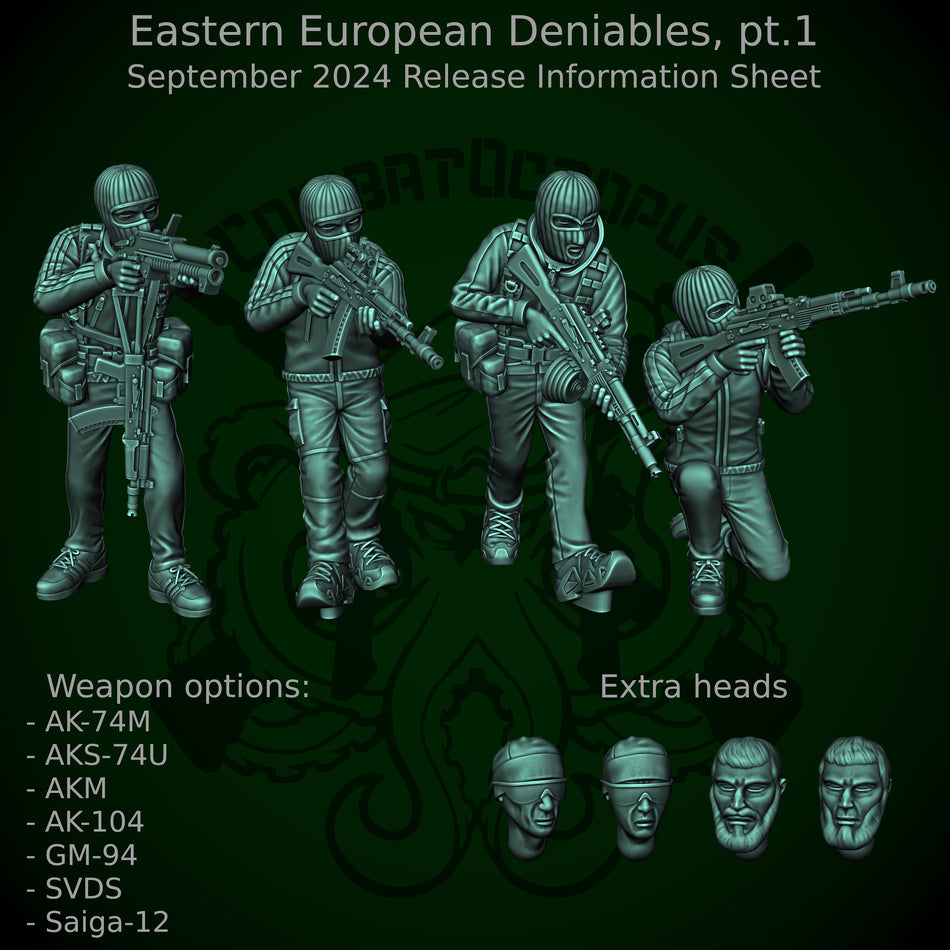 Deniables Set I - 28mm Modern Eastern European Militants | CombatOctopus