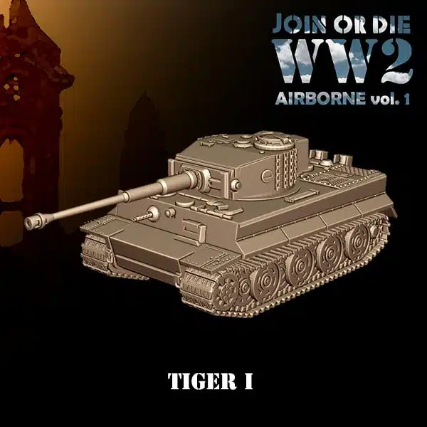 Tiger I Fallschirmjager - 28mm Wargaming Tabletop Miniatures  | 3DBreedMiniatures March to Hell WW2