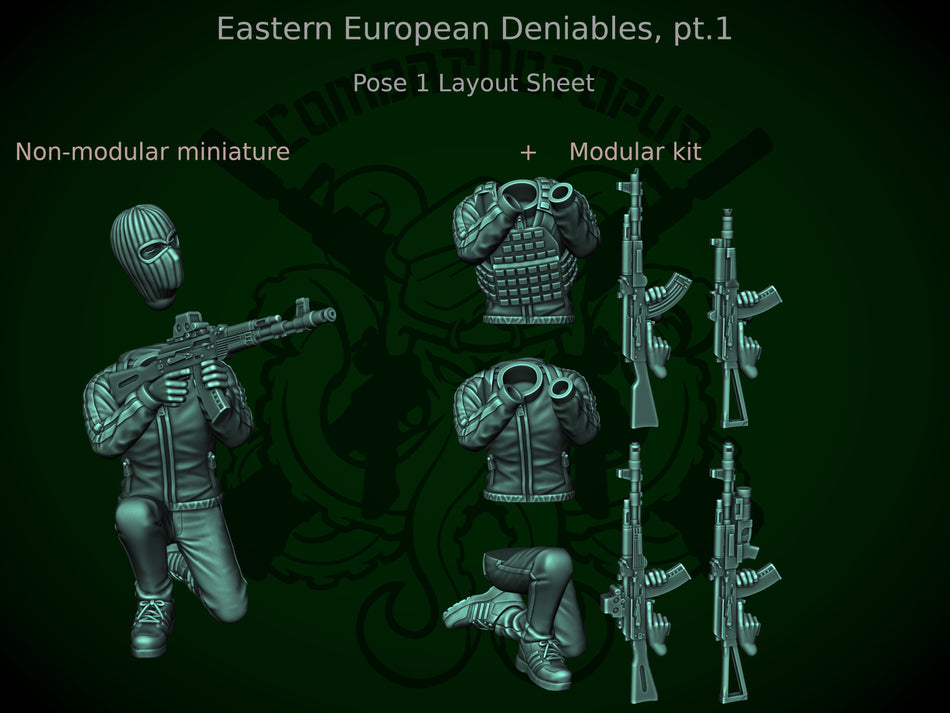 Deniables Set I - 28mm Modern Eastern European Militants | CombatOctopus