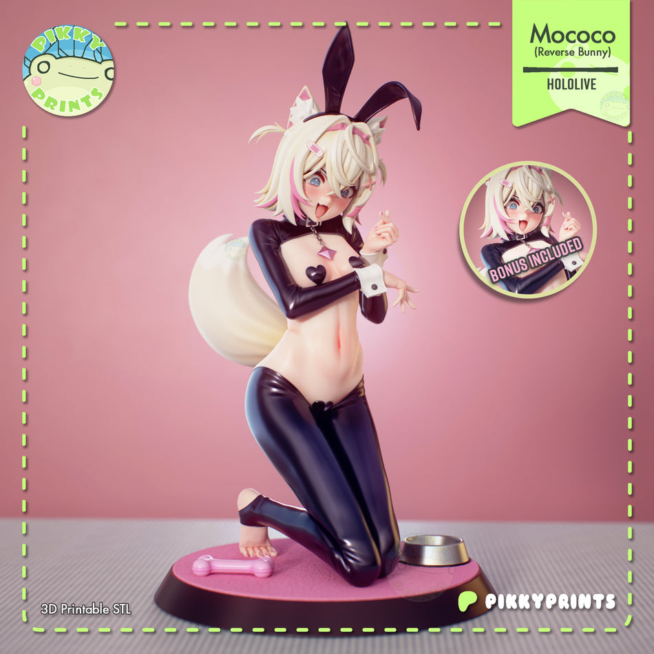 Mococo Reverse Bunny Garage Kit Figure - Hololive | PikkyPrints