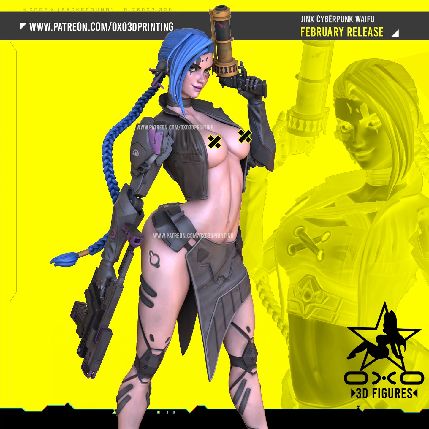 Jinx Cyberpunk Figure